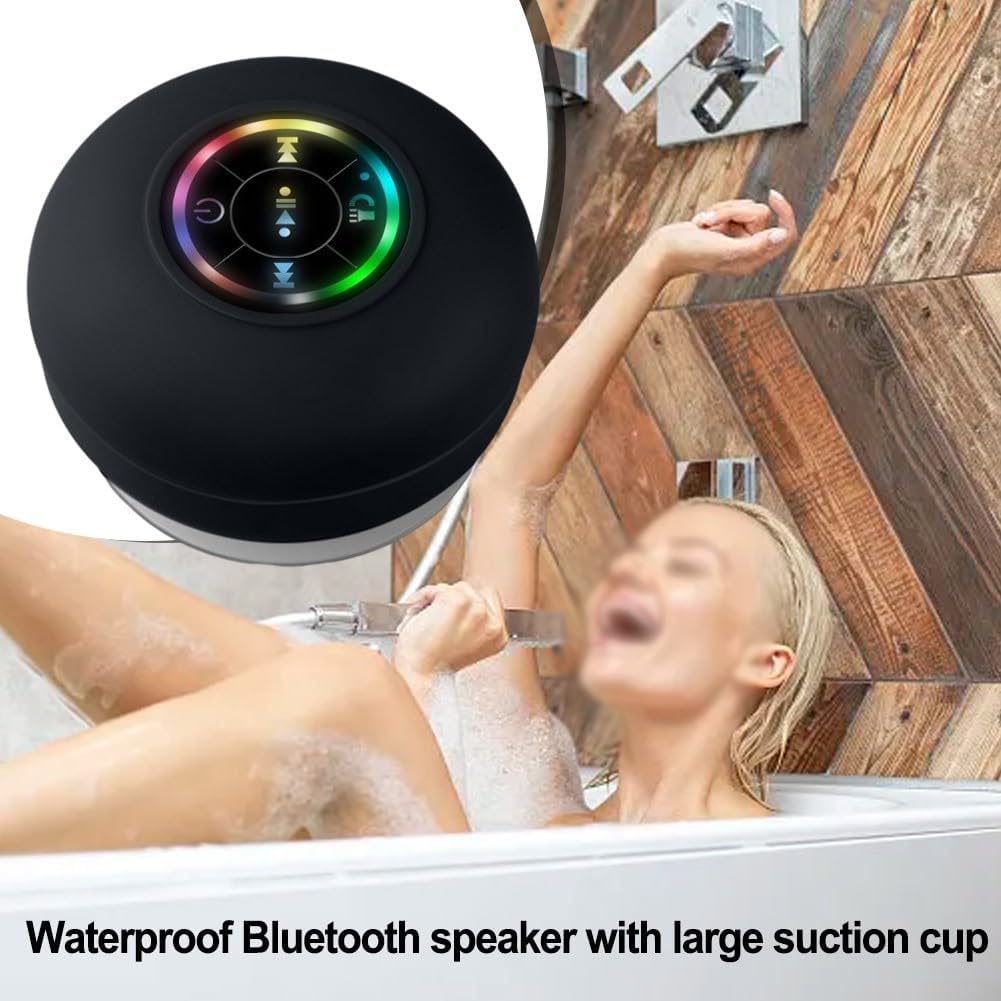 Suction Cup Speaker, Waterproof and Splash proof, HD Sound, Easy Pairing