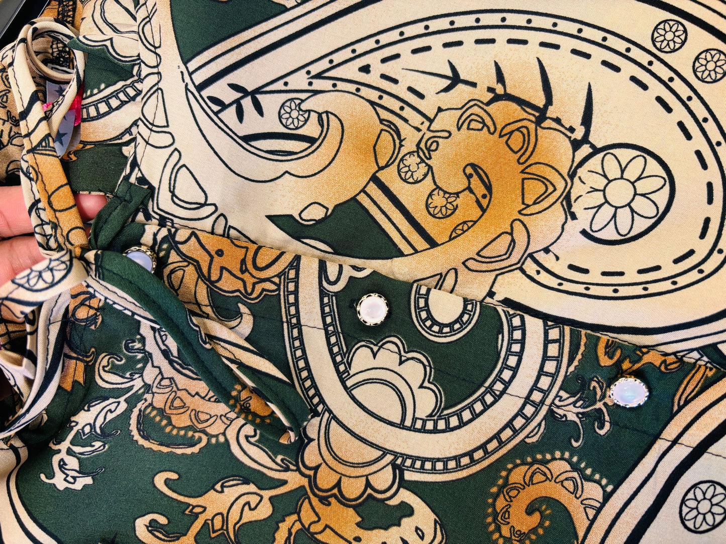 Summer Print Long Sleeve & Long Dress with New Fashion Style
