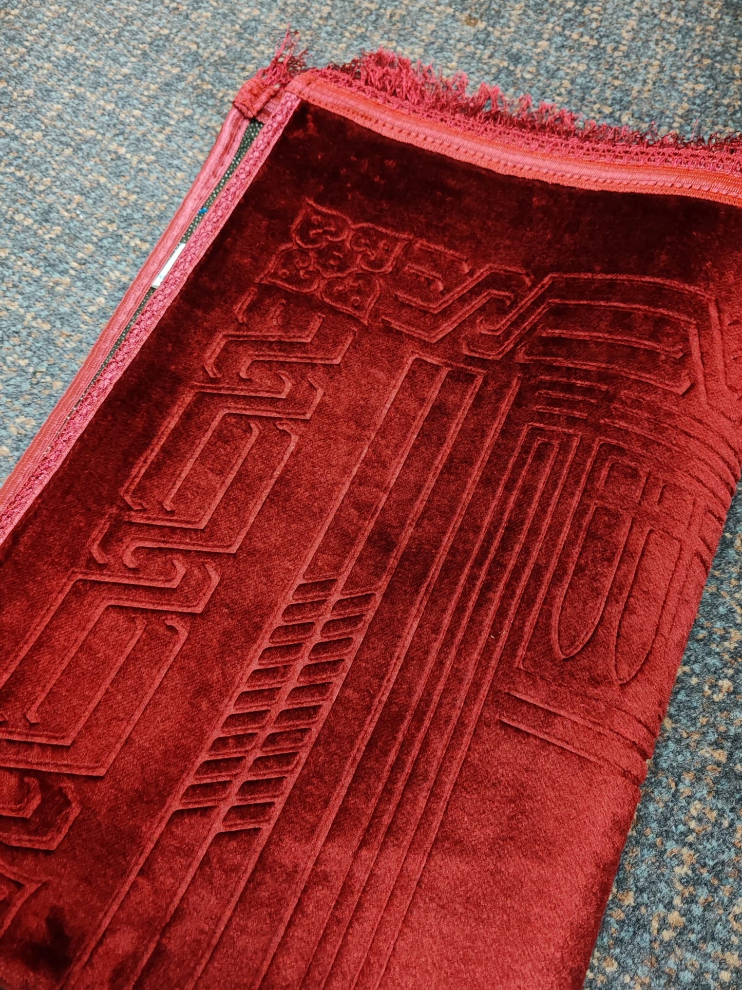 Muslim Prayer Mat Cushioned Islamic Musallah Namaz Rug Large Size 80x120cm