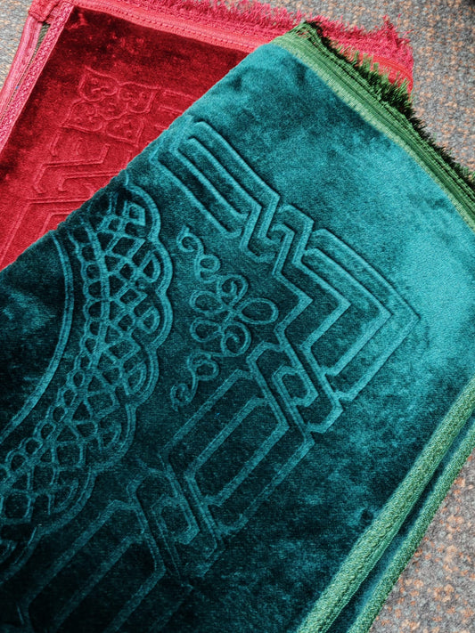 Muslim Prayer Mat Cushioned Islamic Musallah Namaz Rug Large Size 80x120cm