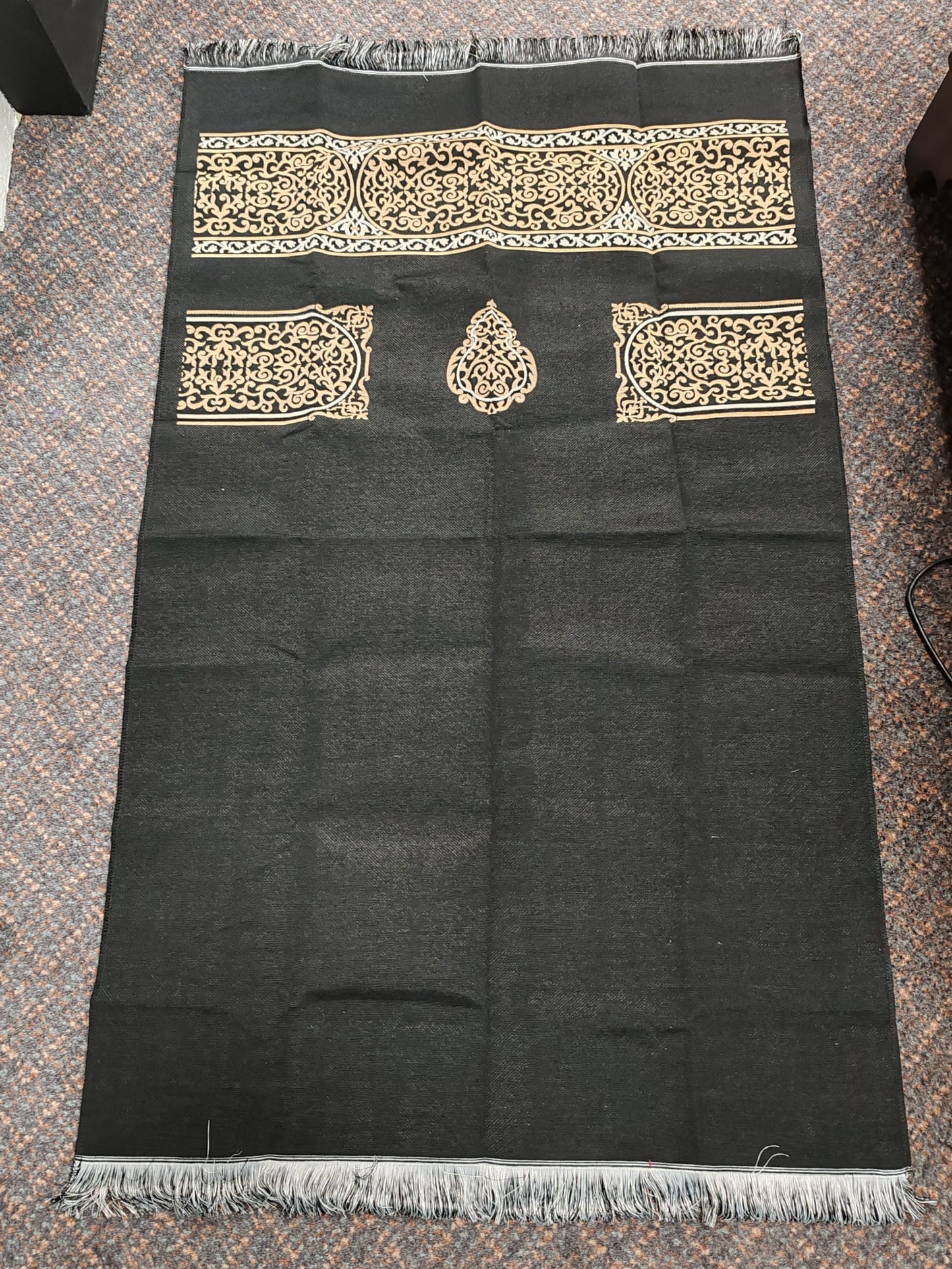 Muslim Prayer Rug with Prayer Beads, Travel Prayer Mat, Islamic Gift Set