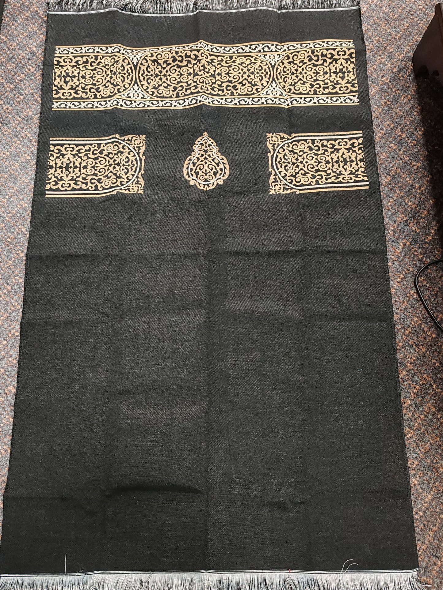 Muslim Prayer Rug with Prayer Beads, Travel Prayer Mat, Islamic Gift Set