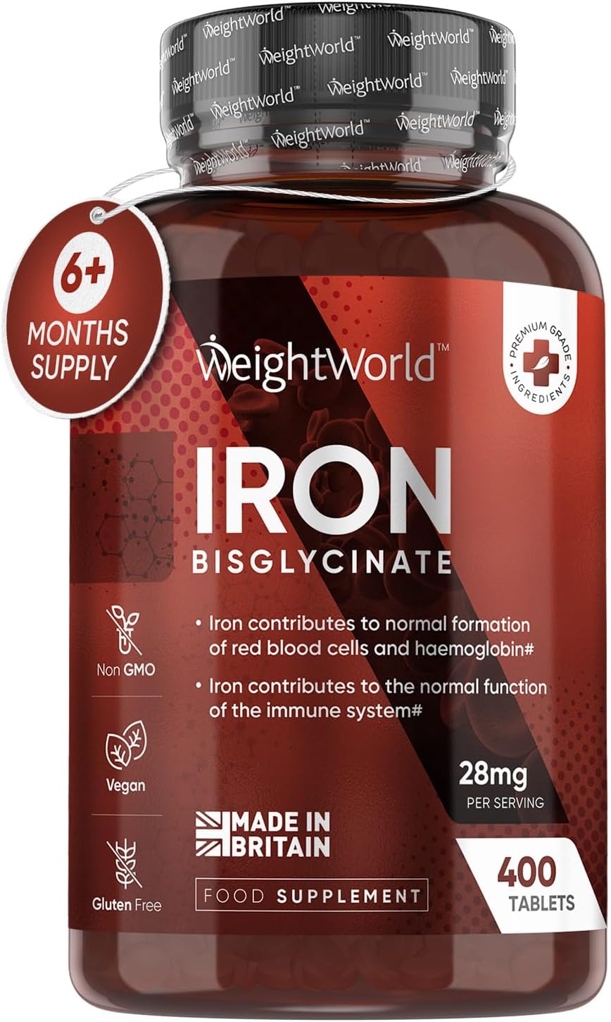 Gentle Iron Tablets High Strength 28mg - 400 Tablets (6+ Months Supply)