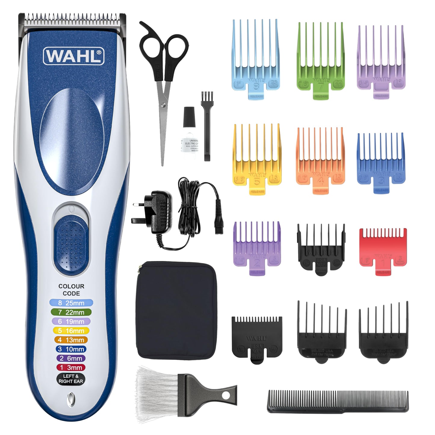 Wahl Colour Pro Cordless Combi Kit, Hair Clippers for Men, Head Shaver, Men's Hair Clippers with Beard Trimmer, Clipper and Trimmer, Easy to Use, Grooming Kit
