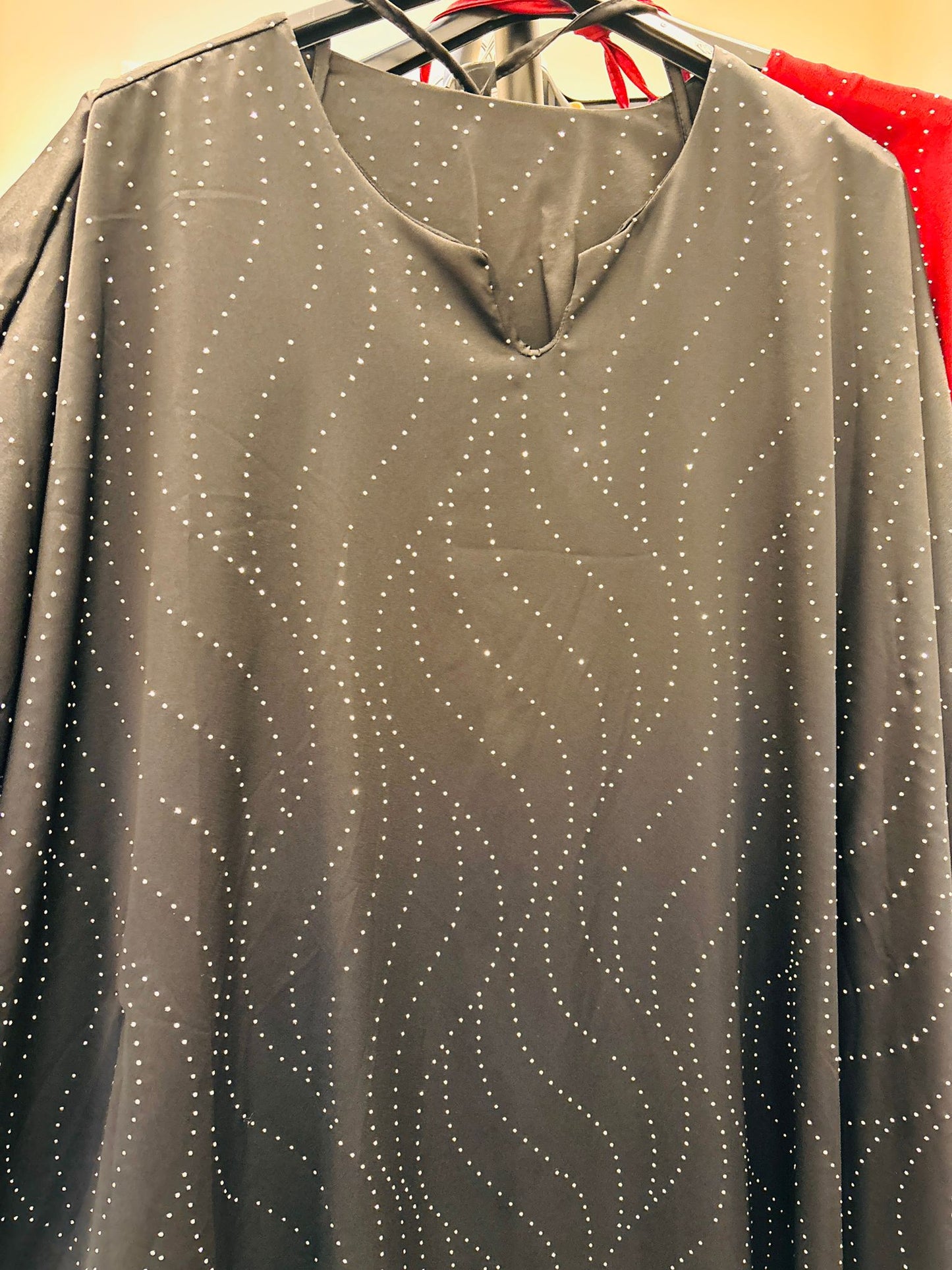 New Women Fashion Elegant Embellished Kaftan Dress Abaya Set