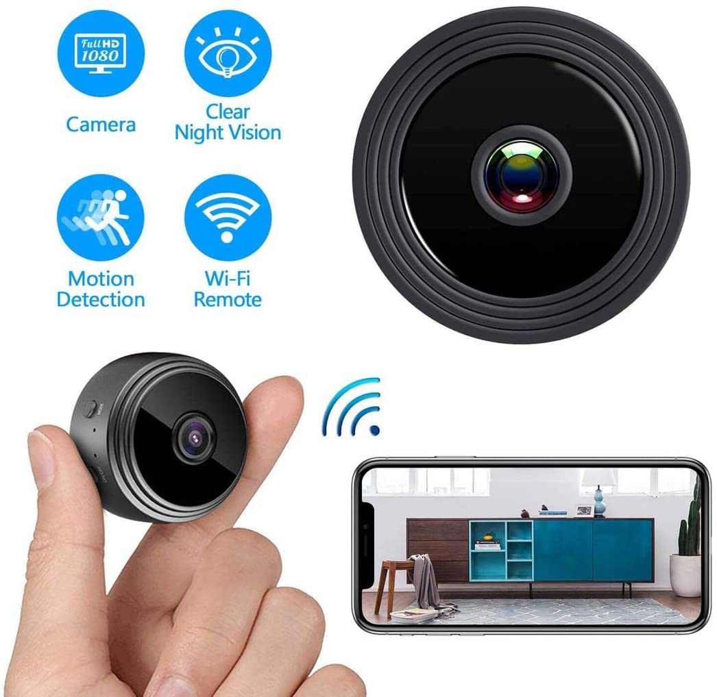 WiFi Camera 1080P HD Nanny Camera with Night Vision Motion Detection, Hidden Spy Home Security Nanny Cam Perfect Video for Indoor and Outdoor