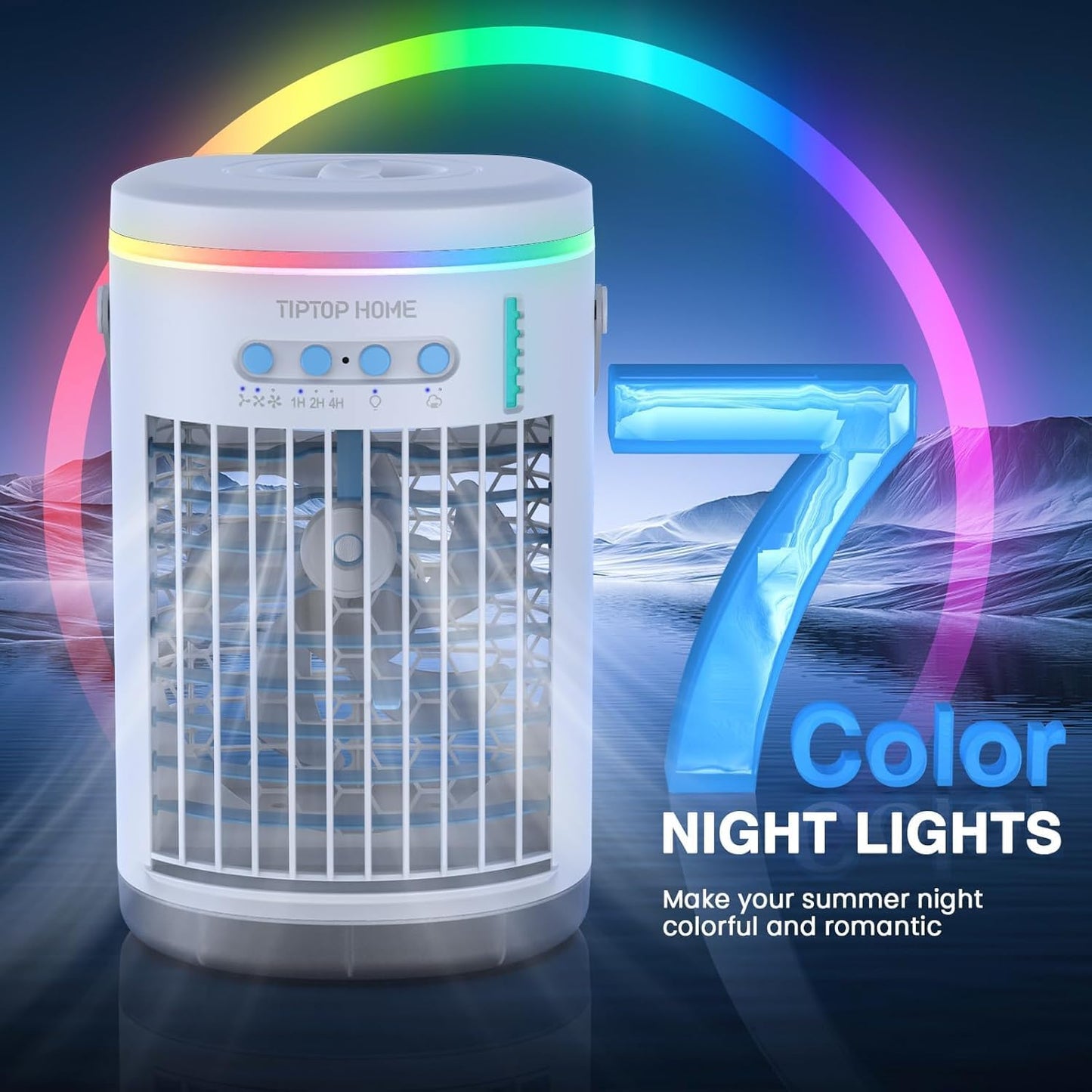 Portable Air Conditioner, 5 in 1 Air Cooler Mini Air Conditioner Fan