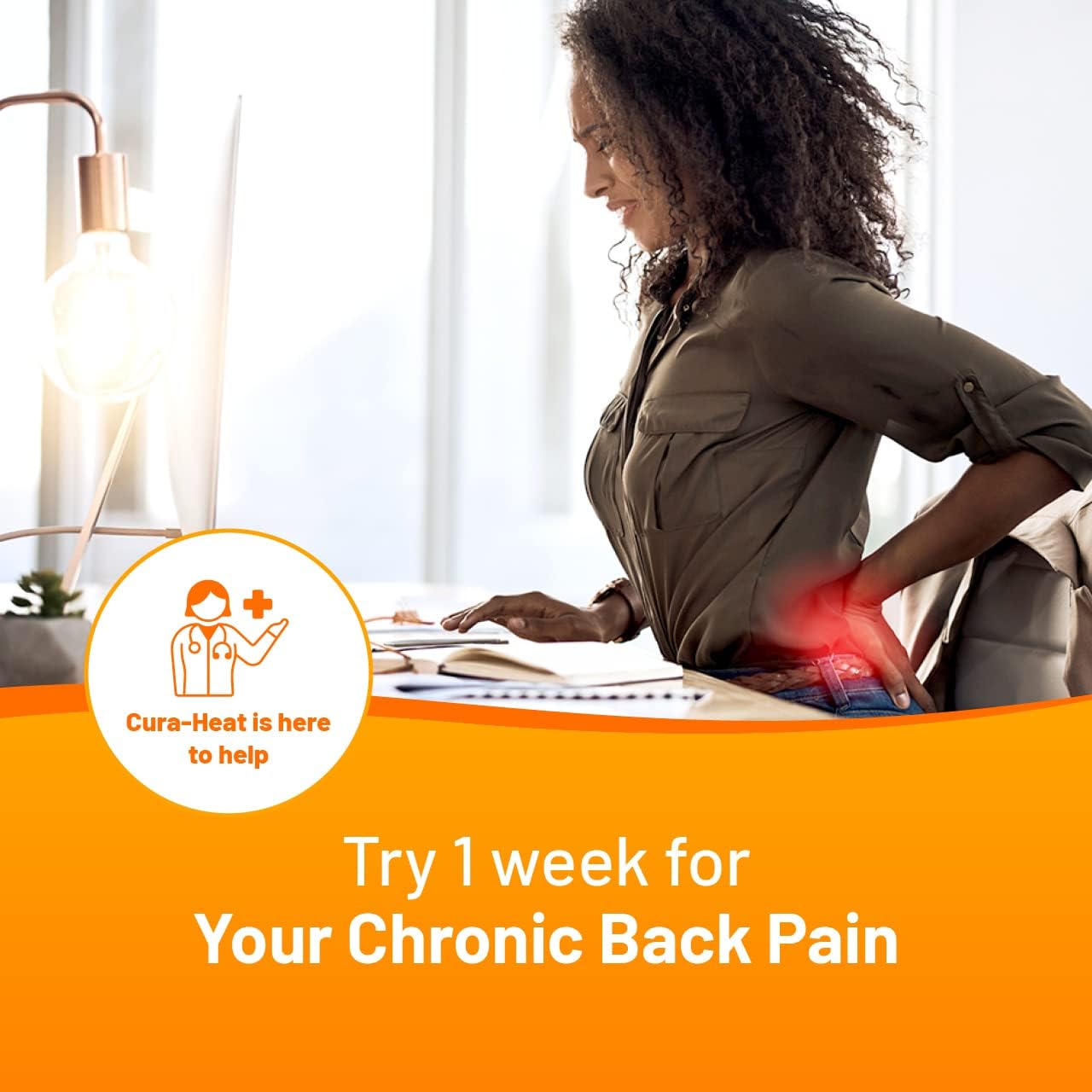 Pain relief Cure-Heat Back and Shoulder Pain heat patche 7 patches up to 24h