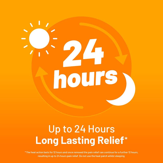 Pain relief Cure-Heat Back and Shoulder Pain heat patche 7 patches up to 24h