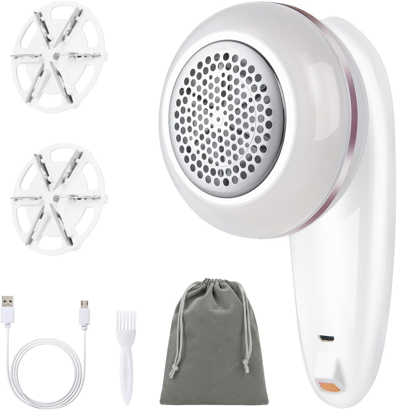 URAQT Lint Remover - Advanced Fabric Shaver with USB Charging Cord Bonus Blade Superior Lint Removal