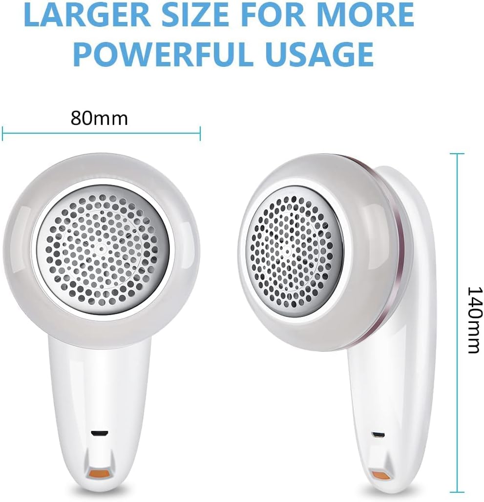 URAQT Lint Remover - Advanced Fabric Shaver with USB Charging Cord Bonus Blade Superior Lint Removal