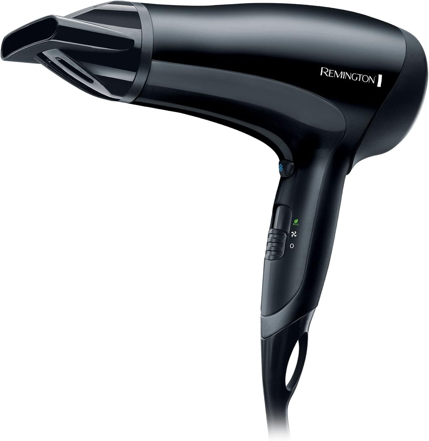 Lightweight Hair Dryer Fast-Drying, Styler, 2000W - Black Remington D3010 Power <span data-mce-fragment="1">3 heating & 2 separate fan levels.</span>