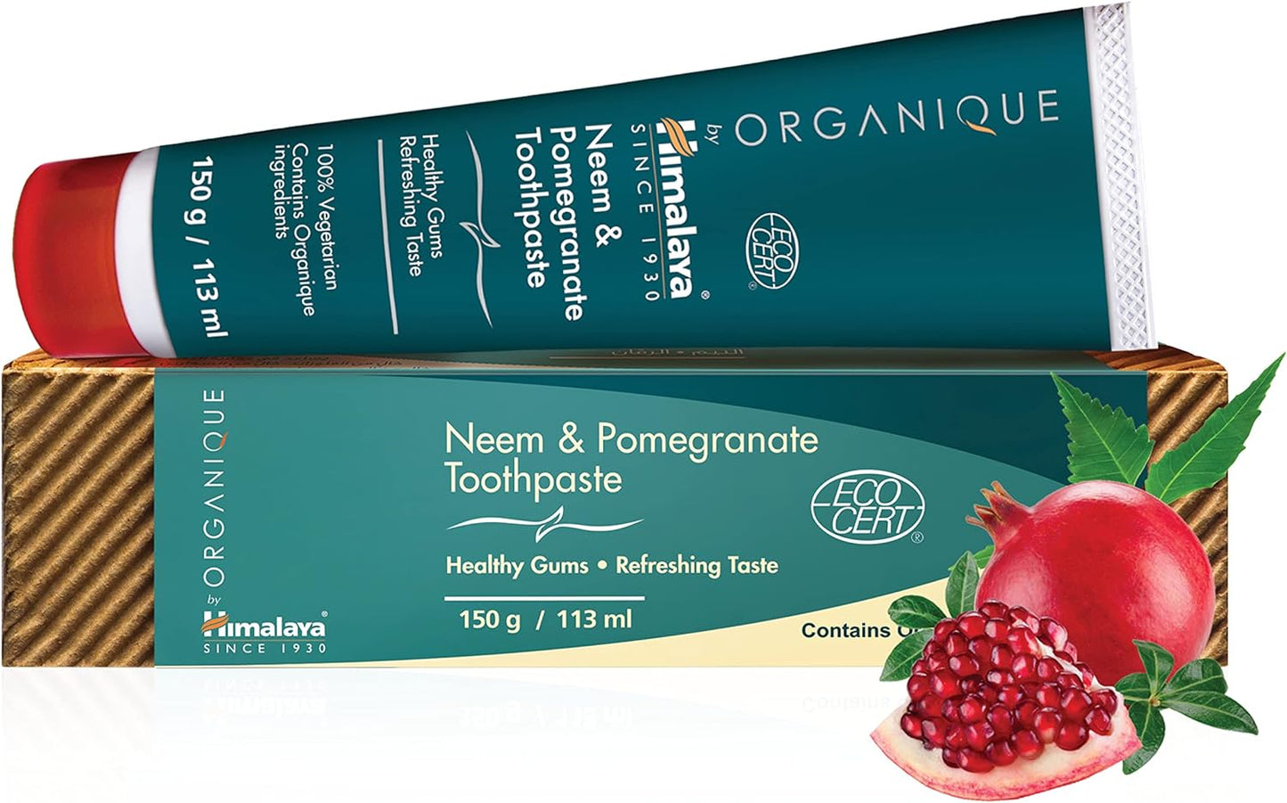 Himalaya Neem and Pomegranate Organic Toothpaste - 150gm