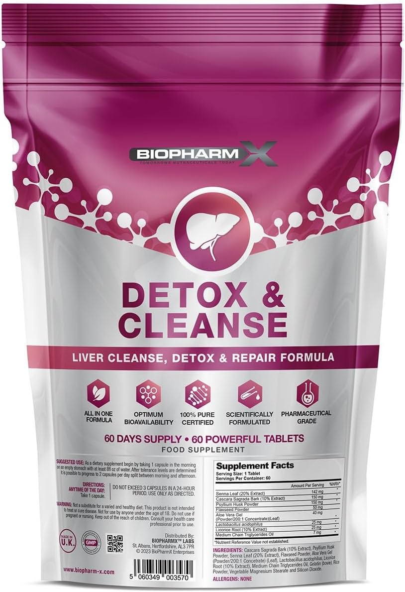 Liver Detox Cleanse & Repair 60 Tablets 100% Herbal & Natural Ingredients UK