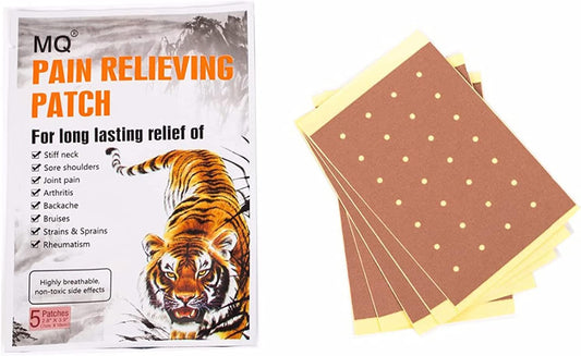 Pain Relief Patches Plaster Herbal for Knee Back Joint Muscle Neck, Pain Relieving Up to 12 Hours, 20 Patches.