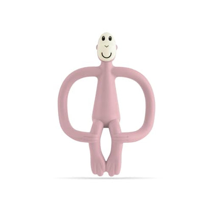 Matchstick Monkey, Original Teether & Gel Applicator, Antimicrobial Silicone Teething Toys for Baby, Easy to Grip, BPA Free, 3 Months Old+, 10.5 cm, Green Monkey