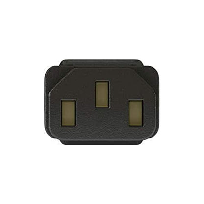 C2G 88513 2 Metre UK Power Cable (IEC320C13 to BS 1363) 6 Foot Kettle Lead/Power Cord, Black