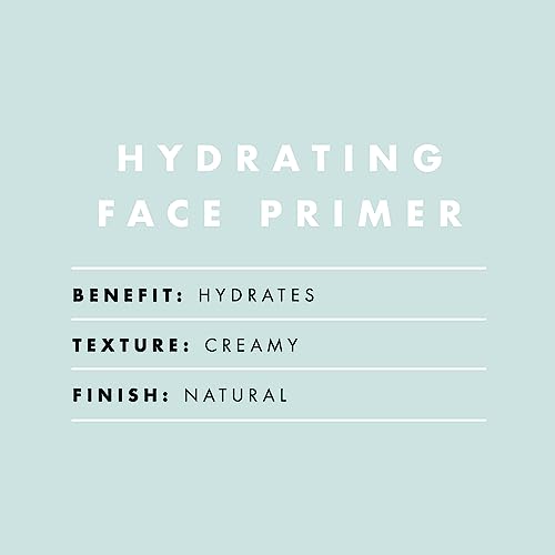 e.l.f., Hydrating Face Primer, Lightweight, Long Lasting, Creamy, Hydrates, Smooths, Fills in Pores and Fine Lines, Natural Matte Finish, Infused with Vitamin E, 0.47 Oz