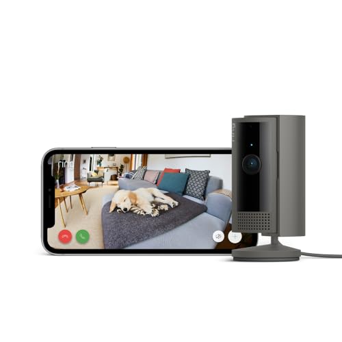 Ring Indoor Camera (2nd Gen) by Amazon | Plug-In Pet Security Camera | 1080p HD, Two-Way Talk, Wifi, Privacy Cover, DIY | alternative to CCTV system | 30-day free trial of Ring Protect