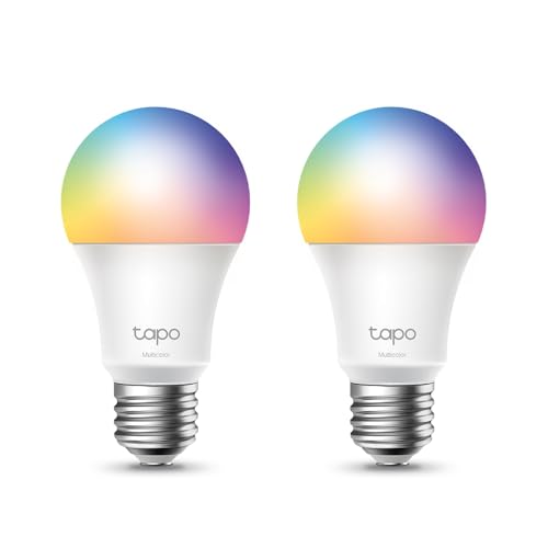 Tapo Smart Bulb, Smart WiFi LED Light, B22, 8.3W, Works with Amazon Alexa(Echo and Echo Dot) and Google Home, Colour-Changeable, No Hub Required (Tapo L530B) [Energy Class F], Multicolor