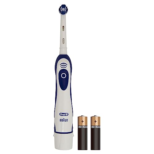 Oral-B Pro-Expert Electric Toothbrushes For Adults, Mothers Day Gifts For Her / Him, 1 Handle, 1 Precision Clean Toothbrush Head, 2 Batteries, 1 Mode with 2D Cleaning, Blue & White