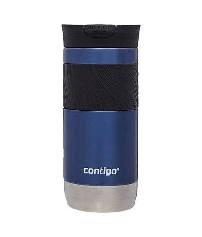 Contigo Byron Snapseal Travel Mug | Stainless Steel Thermal Mug | Vacuum Flask | Leakproof Tumbler | Coffee to Go Mug with BPA Free Easy-Clean Lid