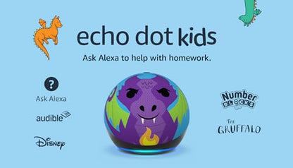 Echo Dot Kids | Wi-Fi and Bluetooth smart speaker with Alexa
