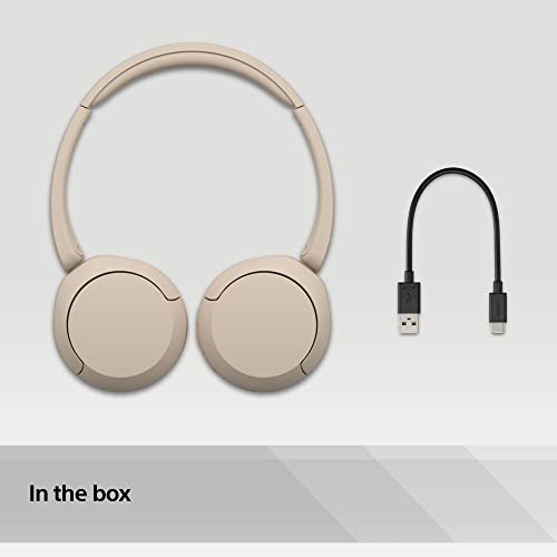 Sony WH-CH520 Wireless Bluetooth Headphones - up to 50 Hours Battery Life with Quick Charge, On-ear style - Black