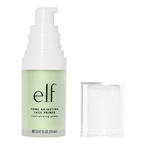 e.l.f., Hydrating Face Primer, Lightweight, Long Lasting, Creamy, Hydrates, Smooths, Fills in Pores and Fine Lines, Natural Matte Finish, Infused with Vitamin E, 0.47 Oz