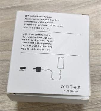 iPhone Charger Cable and Plug, iPhone Fast Charger 20W PD 3.0 USB C Wall Charger Plug with 1M iPhone Fast Charging Cable USB C Fast Charger Compatible with Phone 14 13 12 11 Pro Max X XR Xs 8, Pad