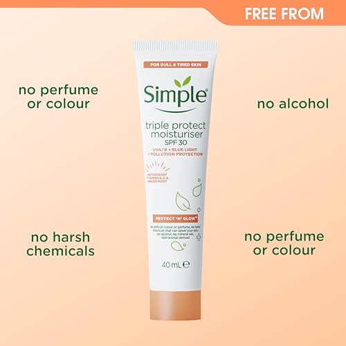 Simple Protect 'N' Glow Rest and Reset 72h Hydrating Gel cruelty-free, vegan moisturiser to enhance glowing skin 50 ml