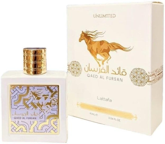 Unlimited Qaed Al Fursan Unlimited by Lattafa for Men - 3.04 oz EDP Spray 90 ml
