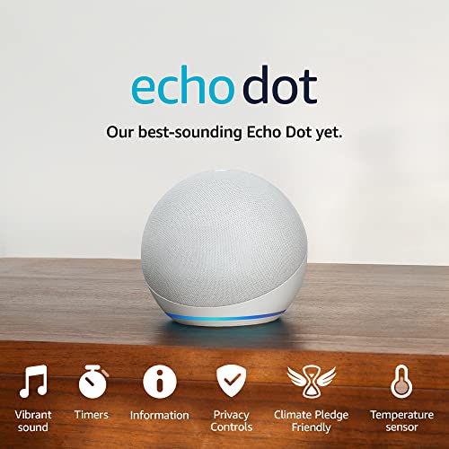 Echo Dot (5th generation, 2022 release) | Big vibrant sound Wi-Fi and Bluetooth smart speaker with Alexa | Deep Sea Blue