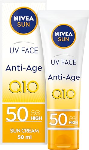 NIVEA Sun UV Face Shine Control SPF 50 Cream (50ml), Sun Cream Protects Against UVA/UVB Rays and Premature Skin Ageing, Sunscreen for Delicate Facial Skin