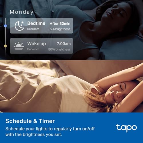 Tapo Smart Bulb, Smart WiFi LED Light, B22, 8.3W, Works with Amazon Alexa(Echo and Echo Dot) and Google Home, Colour-Changeable, No Hub Required (Tapo L530B) [Energy Class F], Multicolor