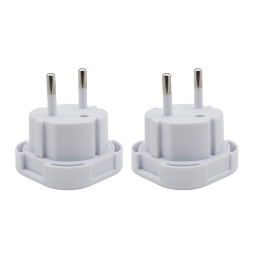 Double Dragon UK 3-Pin to European 2-Pin Travel Plug Adapter – Type C, E, F for Spain, France, Germany & More
