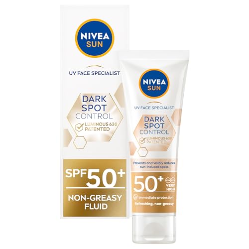 NIVEA Sun UV Face Shine Control SPF 50 Cream (50ml), Sun Cream Protects Against UVA/UVB Rays and Premature Skin Ageing, Sunscreen for Delicate Facial Skin