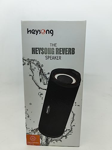 HEYSONG Portable Bluetooth Speaker, Waterproof Outdoor Speakers with LED Light, Enhanced Bass, IPX7 Floating, 40H Play, TF Card, True Wireless Stereo for Party, Shower, Biking, Gifts for Men