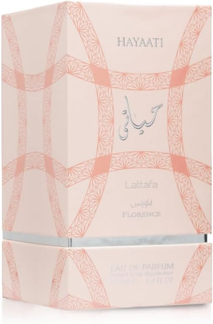 Lattafa Hayaati Florence Eau de Parfum for Women – Long-Lasting Perfume, 100ml