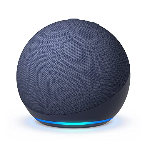 Echo Dot (5th generation, 2022 release) | Big vibrant sound Wi-Fi and Bluetooth smart speaker with Alexa | Deep Sea Blue