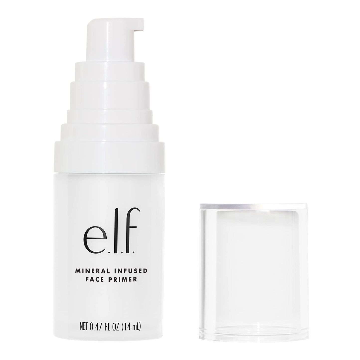 e.l.f., Hydrating Face Primer, Lightweight, Long Lasting, Creamy, Hydrates, Smooths, Fills in Pores and Fine Lines, Natural Matte Finish, Infused with Vitamin E, 0.47 Oz