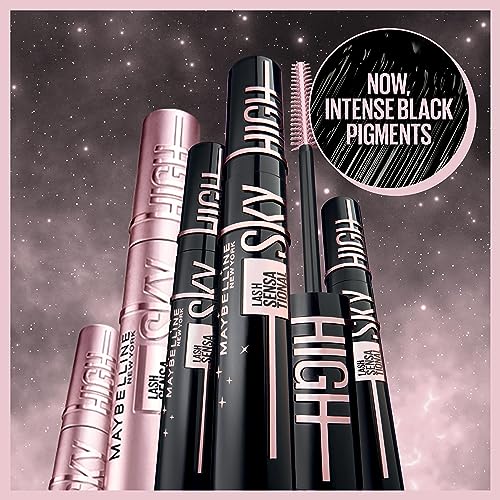 Maybelline New York Lash Sensational Sky High Mascara, Volumising & Lengthening Mascara, Washable Flake-Free Formula Infused with Bamboo Extract & Fibres, 7 ml, Shade: 01, Black