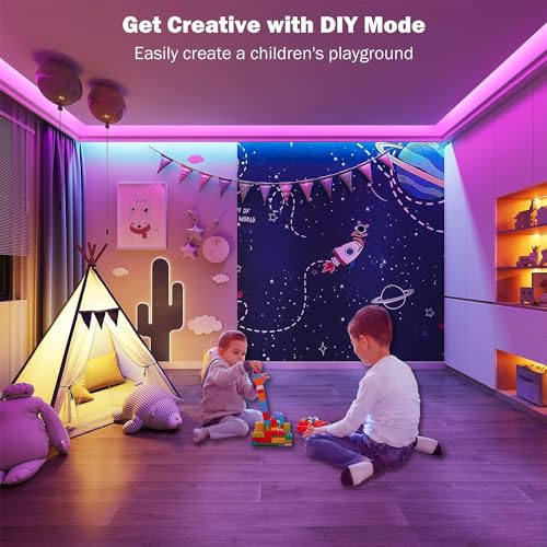 Keepsmile 30M LED Strip Lights – RGB Color Changing Bluetooth LED Light Strips with App & Remote Control, Music Sync, for Bedroom, Party, Home Decor