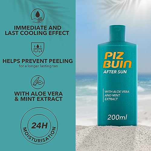 Piz Buin After Sun Tan Intensifying Moisturising Lotion | With Shea Butter and Vitamin E | 200 ml (Pack of 1)