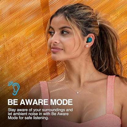JLab Go Air Pop+ True Wireless Earbuds – Bluetooth Earphones with 35H Playtime, USB-C Charging Case, EQ3 Sound & Multipoint, Black