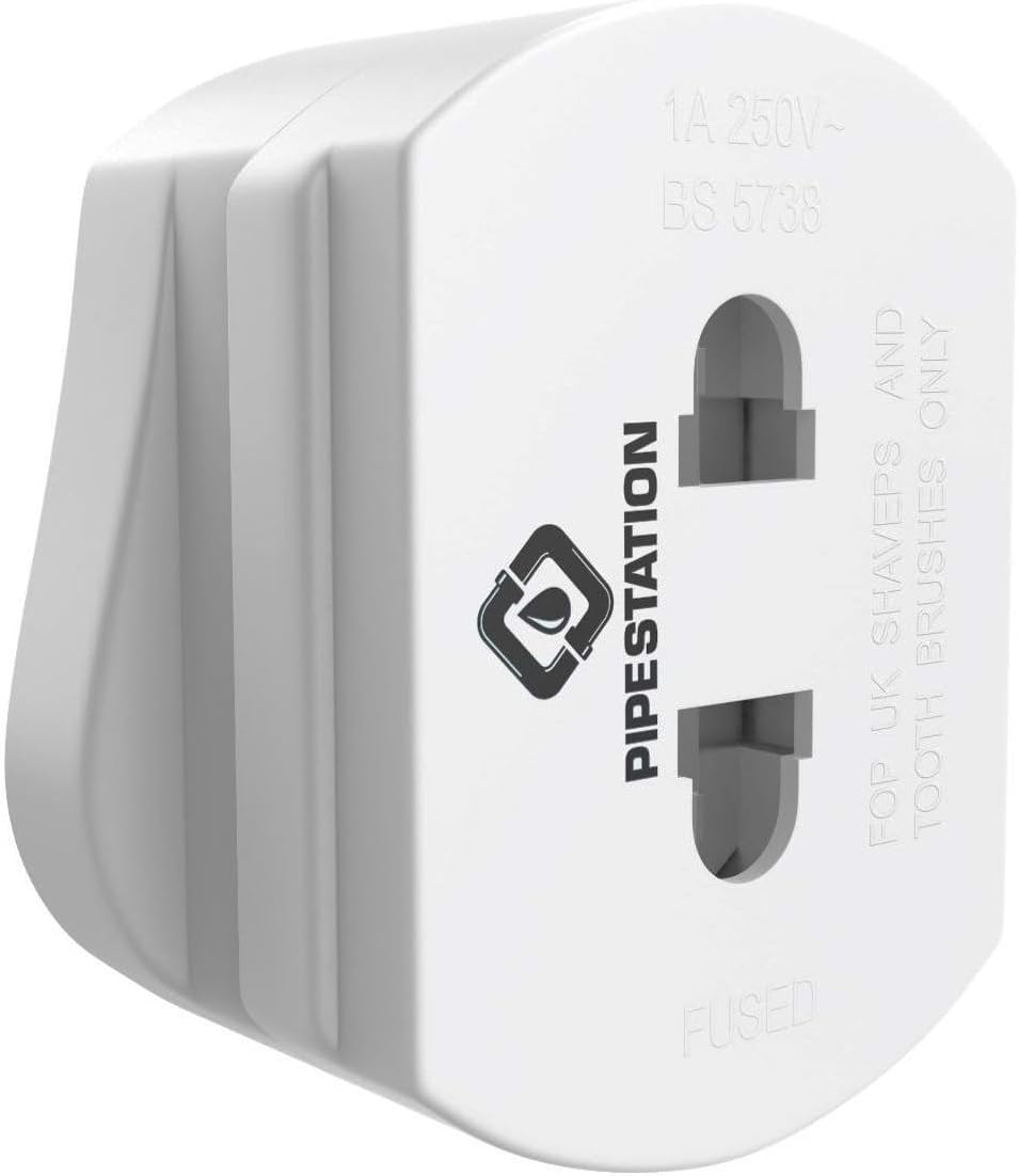 Toothbrush Adapter Plug UK European to UK plug Adaptor UK to European Plug Adapter Toothbrush Adapter Plug European To UK Plug Adaptor Shaver Plug Adaptor UK Toothbrush Charger