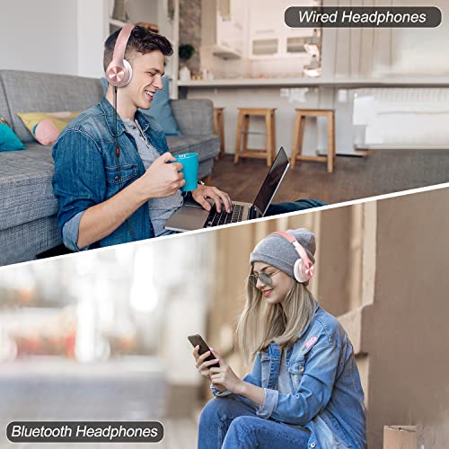 Moobesthy Wireless Headphones Over Ear, Bluetooth Headphones Over Ear, 60H Playtime Headphones Wireless Bluetooth with 6 EQ Modes, Headphones with Mic