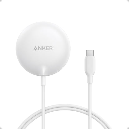 Anker Zolo Magnetic Wireless Charger – Qi2 Certified 15W MagSafe-Compatible Pad with 5ft USB-C Cable for iPhone 16/15/14/13 Series & AirPods (Adapter Not Included)