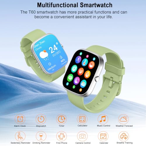 Smart Watch for Men Women Answer/Make Calls, 1.91" Fitness Watch with Heart Rate Sleep Monitor, Step Counter Fitness Tracker, 110+ Sports Activity Trackers IP68 Waterproof Smartwatches for Android IOS