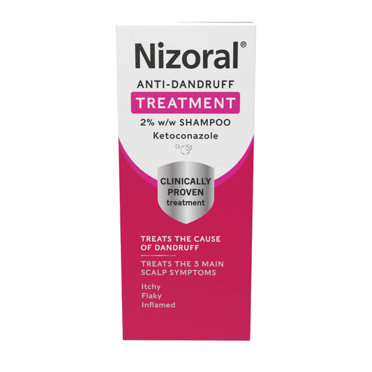 Nizoral Anti-dandruff Shampoo, Treats and Prevents Dandruff, Suitable for Dry Flaky and Itchy Scalp, Contains Ketoconazole - 60ml